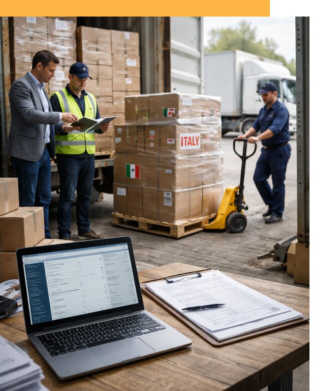 Доставка грузов из Италии: морские и авиаперевозки от 18644