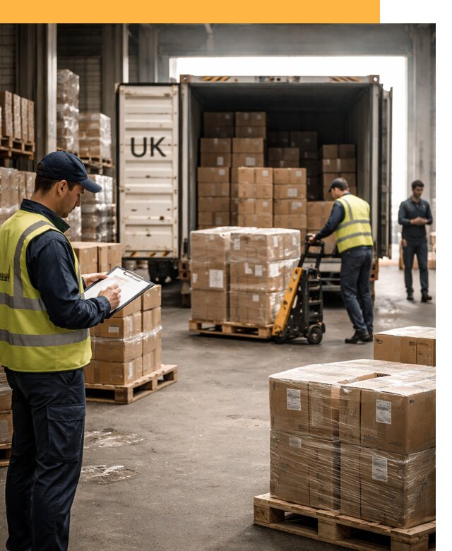 Доставка грузов из Великобритании с таможенным оформлением от 12948