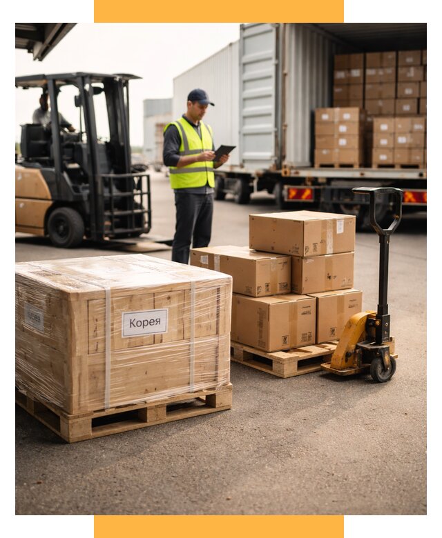 Доставка грузов в Корею из России от 36253 р. | СетСервис-Мнр