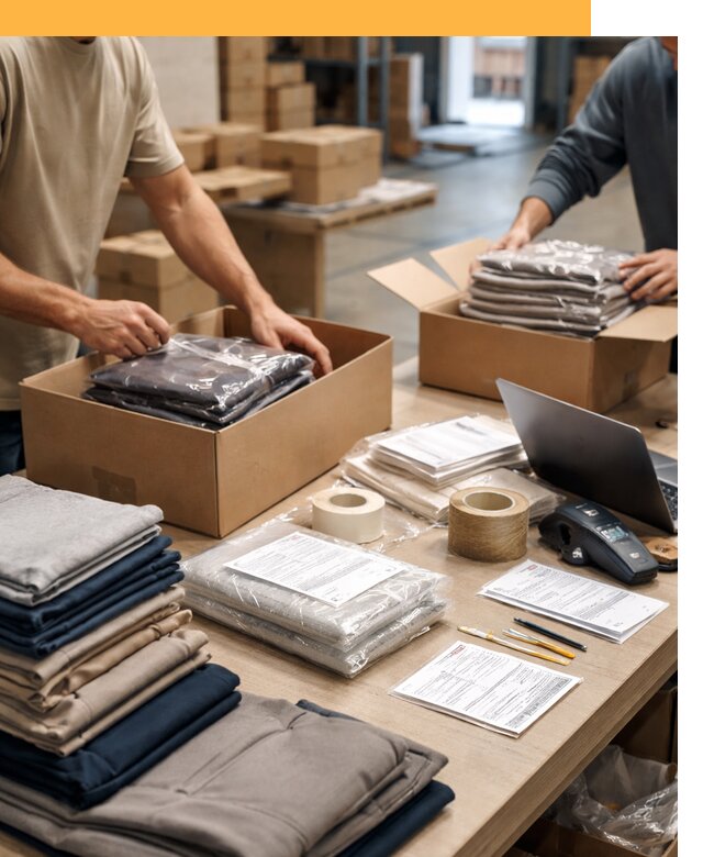 Перевозка одежды по миру от 7769 руб. с таможенным оформлением