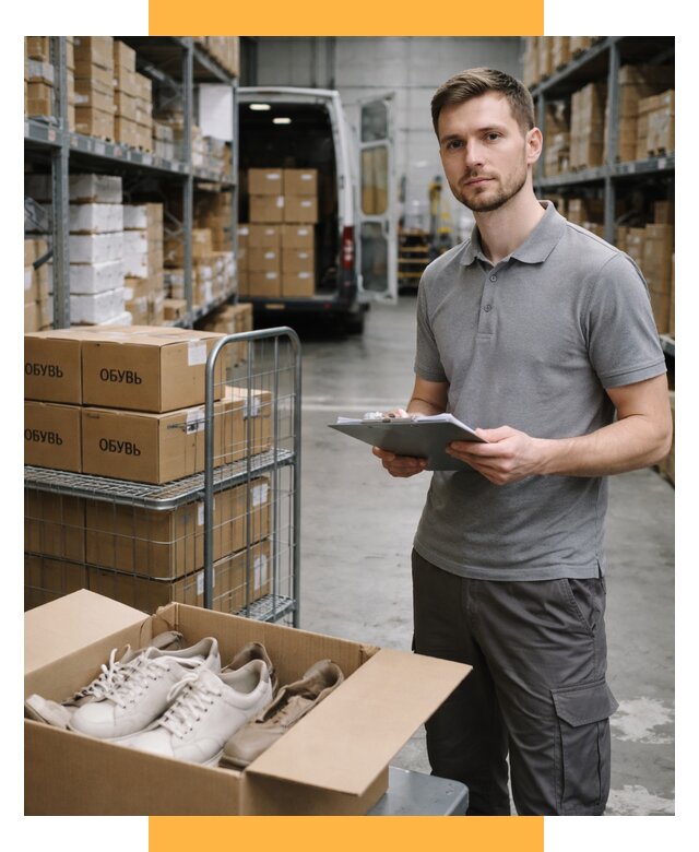 Доставка обуви из Китая и Турции от 4661 р. СетСервис-Мнр