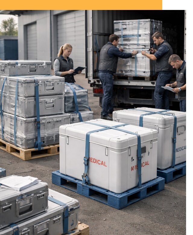 Перевозка медицинского оборудования по всему миру от 15537 руб