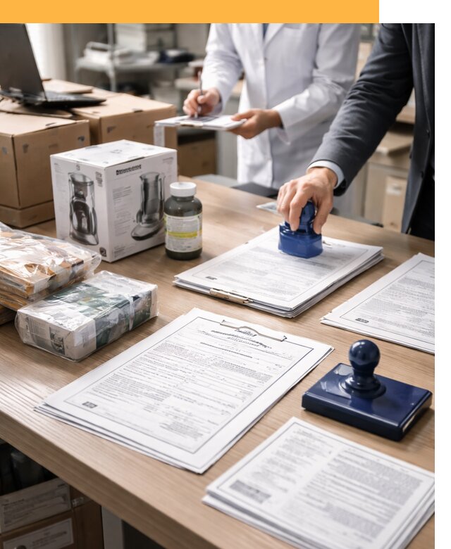 Сертификация импортных товаров от 12430 с таможенным сопровождением