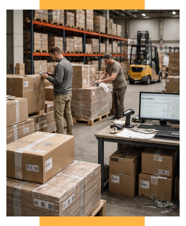 Склад консолидации в Европе от 6733 р., услуги СетСервис-Мнр